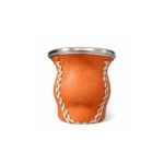 Mate Calabaza, Cuero Color Suela (10x10cm aprox.) - Imagen 4
