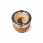 Mate Calabaza, Cuero Color Suela (10x10cm aprox.) - Imagen 3