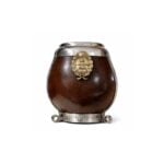 Mate Calabaza con Dije de Alpaca Diseño Escudo Nacional (10x7cm aprox.) - Imagen 4