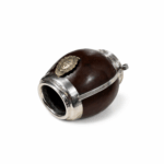 Mate Calabaza con Dije de Alpaca Diseño Escudo Nacional (10x7cm aprox.) - Imagen 3