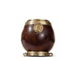 Mate Calabaza con Dije de Alpaca Diseño Escudo Nacional (10x7cm aprox.) - Imagen 2