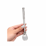 Bombilla Acero Inoxidable, Pico de Loro (20xm aprox.) - Imagen 2