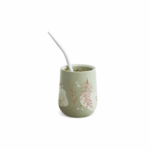 Combo Matero - Yerbera/Azucarera Lata "Lo Estas Haciendo Bien" + Mate Nordico Oliva + Bombilla - Imagen 3