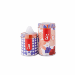 Combo Matero - Yerbera/Azucarera Lata Flores (rojo y violeta) + Mate Nordico Violeta (mate para el alma)+ Bombilla - Imagen 3