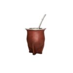 Combo Matero - Mate Camionero Interior Acero Marron + Yerba Taragui 250g + Bombilla de Regalo - Imagen 4