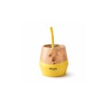 Combo Matero - Mate Mijo con Bombilla (amarillo) + Yerbera Lata Playadito + Yerba Playadito 500g - Imagen 4