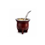Combo Matero - Termo Bala Acero Inoxidable 1L + Mate Camionero Marron con Bombilla + Canasta Matera Uruguaya Marron + Yerba Playadito 500g - Imagen 4