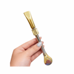 Bombillon de Alpaca y Bronce con Dije de Racing (18cm) - Imagen 4