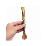 Bombillon de Alpaca y Bronce con Dije de Racing (18cm)