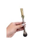 Bombillon de Alpaca y Bronce con Dije de Velez (18cm) - Imagen 4