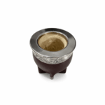 Mate Imperial Liso con Base Esquinero de Alpaca, Color Marron (12x10cm aprox.) - Imagen 5