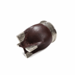 Mate Imperial Liso con Base Esquinero de Alpaca, Color Marron (12x10cm aprox.) - Imagen 2