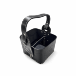 Canasta Matera Diseño Pelota, Premium 100% Cuero Primera Calidad, Color Negro (BOCA JUNIORS) - Imagen 3