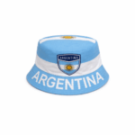 Gorro Piluso ARGENTINA, Celeste y Blanco con Escudo