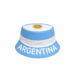 Gorro Piluso ARGENTINA, Celeste y Blanco con Escudo - Imagen 3