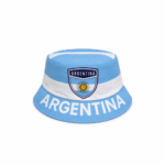 Gorro Piluso ARGENTINA, Celeste y Blanco con Escudo - Imagen 2