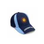 Gorra de Gabardina ARGENTINA, Azul con Detalles Celestes y Sol Bordado