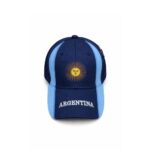 Gorra de Gabardina ARGENTINA, Azul con Detalles Celestes y Sol Bordado - Imagen 3