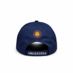 Gorra de Gabardina ARGENTINA, Azul con Detalles Celestes y Sol Bordado - Imagen 2
