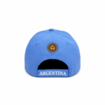 Gorra de Gabardina ARGENTINA, Celeste y Blanca con Escudo, 3 Estrellas y el "10" Bordado - Imagen 3