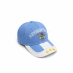 Gorra de Gabardina ARGENTINA, Celeste y Blanca con Escudo, 3 Estrellas y el "10" Bordado - Imagen 4