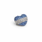 Escarapela Argentina con Brillos, Diseño Corazon - Imagen 2