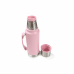 Combo Matero - Termo Acero Inoxidable 1.2L con Manija (rosa)+ Mate Criollo Ceramica (rosa) con Bombilla + Canasta Matera Uruguaya Negra + Yerba Porongo 500g - Imagen 5