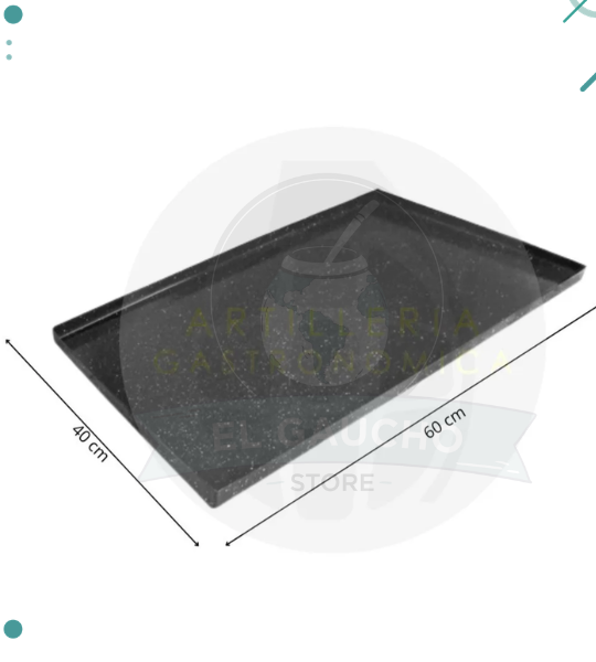 Asadera Panaderia Enlozada Reforzada Horno 40x60x2 Cm