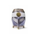 Mate Torpedo Premium, Virola Cincelada, Bandera Argentina (Base Bolitas) (14x7cm aprox)