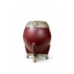 Mate Torpedo Virola Cincelada Dije Sol - Color Marron (Base Bolitas) (14x7cm aprox.) - Imagen 3