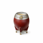 Mate Torpedo Virola Cincelada Dije Sol - Color Marron (Base Bolitas) - Imagen 2