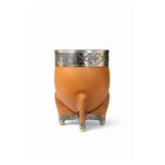 Mate Imperial Calabaza, Base Bolitas (Color Suela) (13x10cm aprox)