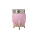 Mate Imperial Base Bolitas Cuero Croco -  Color Rosa