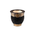 Mate Imperial Roma Cuero Tallado Dije Sol Color Negro - Imagen 3