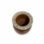 Imperial Roma Algarrobo Con Base y Virola Cincelada (10x10cm aprox) - Imagen 4