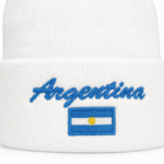 Gorro De Lana ARGENTINA Color Blanco - Imagen 4