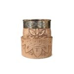 Mate Criollo Imperial Calabaza Cuero Labrado + Base de Cuero Labrado - Color Suela - Imagen 8