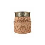 Mate Criollo Imperial Calabaza Cuero Labrado + Base de Cuero Labrado - Color Suela - Imagen 6