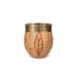 Mate Criollo Imperial Calabaza Cuero Labrado + Base de Cuero Labrado - Color Suela - Imagen 9