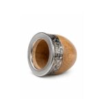 Mate Imperial Algarrobo Guarda De Acero Inoxidable + Bombilla de Regalo - Imagen 4