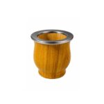 Mate Camionero Algarrobo Virola De Acero Inoxidable + Bombilla de Regalo - Imagen 3