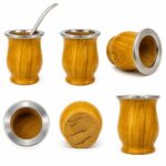 Mate Camionero Algarrobo Virola De Acero Inoxidable + Bombilla de Regalo - Imagen 7