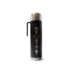 Termo Media Manija Negro Grabado 1Lt. - Huracan