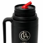 Termo Media Manija Negro Grabado 1Lt. - Lanus - Imagen 2