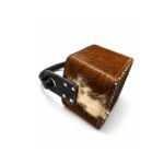 Canasta Matera Cuero Con Pelo Premium - Color Marron - Imagen 5