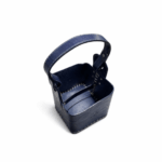 Canasta Matera Diseño Pelota, Premium 100% Cuero Primera Calidad, Color Azul (AFA) - Imagen 3