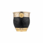 Mate Imperial Roma Cuero Tallado Dije Sol Color Negro