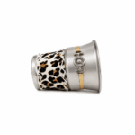 Mate Iron Doble Capa Acero Cuero Animal Print - Color Blanco - Imagen 4