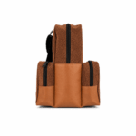 Porta Termo Con Doble Bolsillo Cuero Simil Carpincho - Color Marron (500ml) - Imagen 2