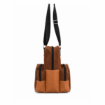 Porta Termo Con Doble Bolsillo Cuero Simil Carpincho - Color Marron (500ml) - Imagen 5